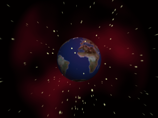 Stars Fall to Earth GIF Animation