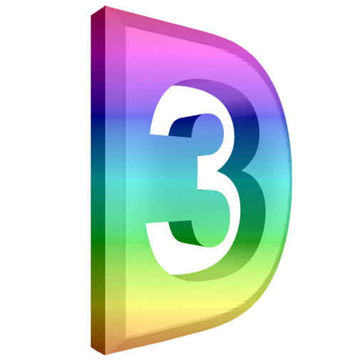 Color Gradation 3D Translator Symbol