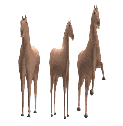 3D Horse with Render To Texture