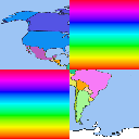 Earth to Rainbow Texture Maps