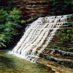 Waterfall in Stony Brook State Park