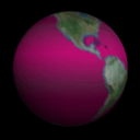 Earth with Red Sea