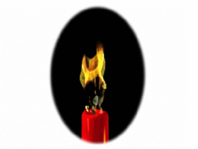 3D Animated Burning Candle