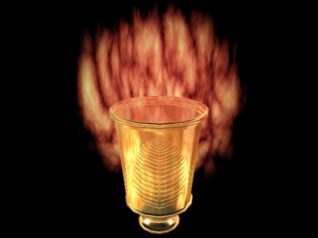 Cup with Smoke and Fire