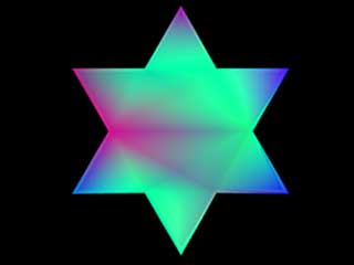 Colorful Star of David
