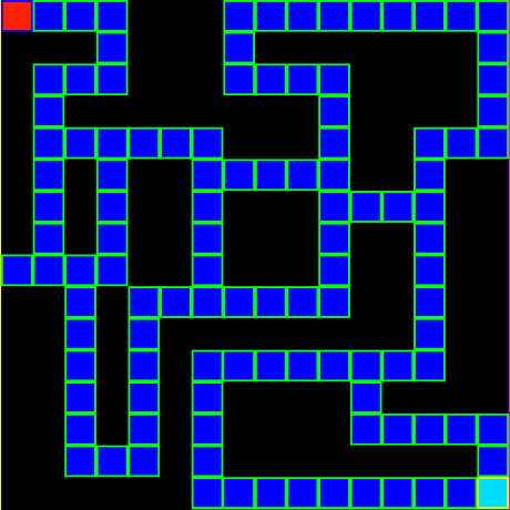 2D Maze Game Animated GIF