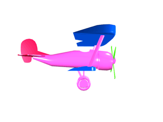 Plastic Biplane