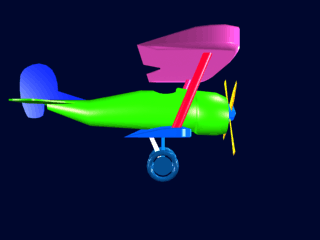 Colorful Biplane
