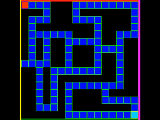 2D Maze Game Board