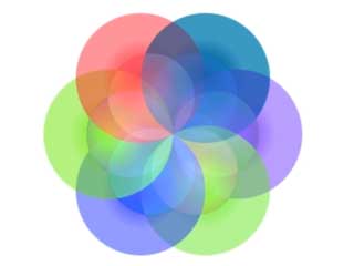 Pastel Translucent Colors in a Circle