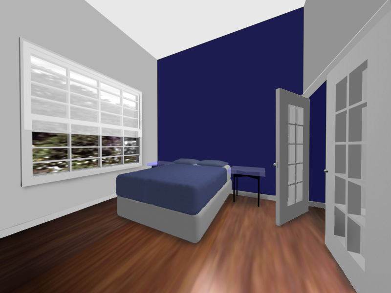 3D Rendered Bedroom