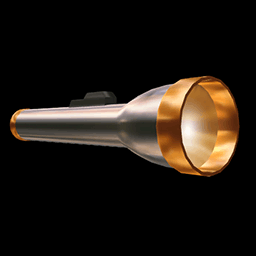 Silver and Gold Flashlight
