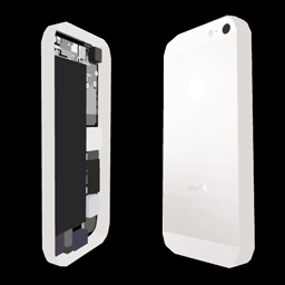 iPhone with Cover Removed