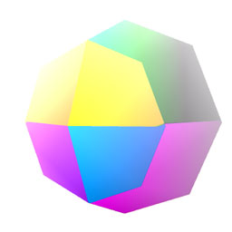 Colorful Faceted Sphere