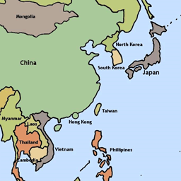 Part of Asia Map