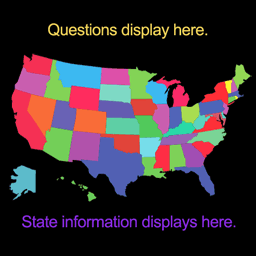 USA Map Game Screen