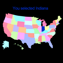 USA Map Game Screen