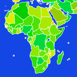 Map of the Africa