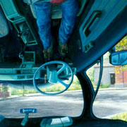 Upside Down Vehicle Interior
