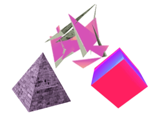 Pyramid transforms to Cube